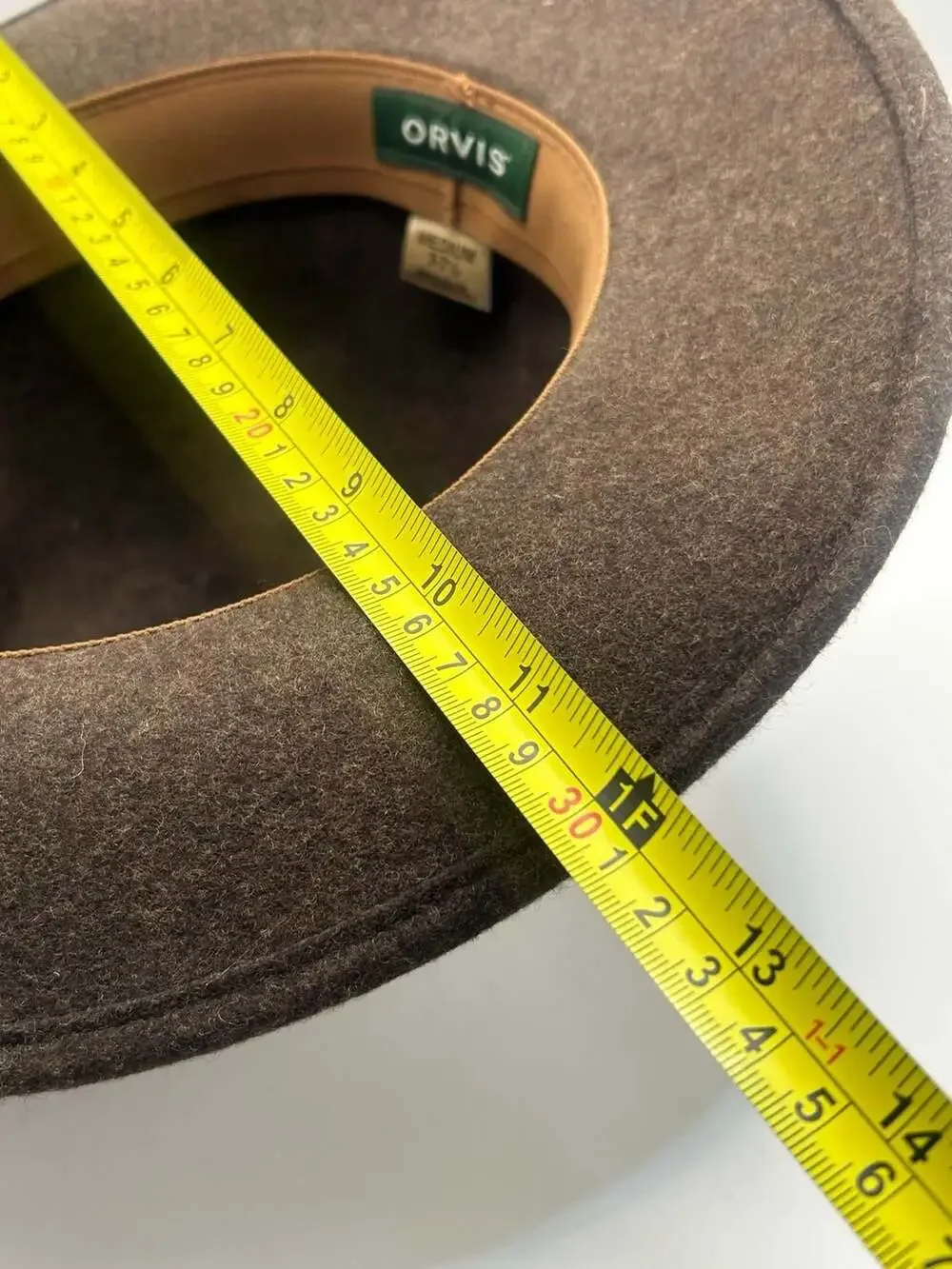 Orvis Wool Felt Fedora Hat with Leather Band